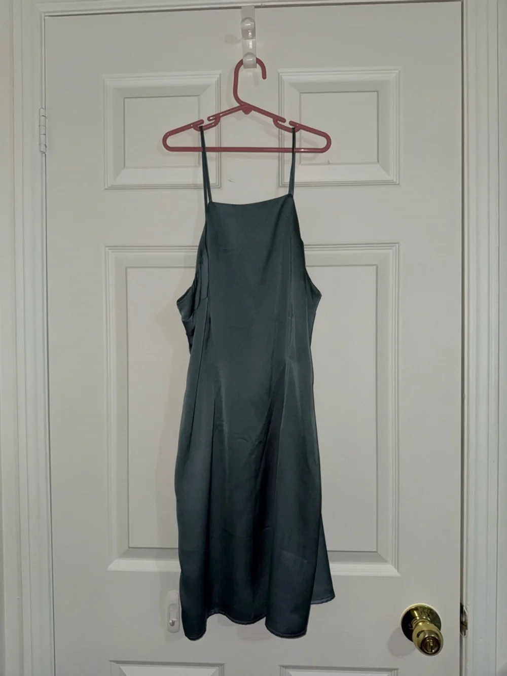 Abercrombie Satin Slip Dress in Blue - Gray - Women's - Picture 2 of 3